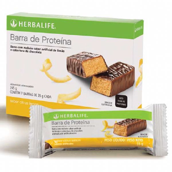LS02. BARRA DE PROTEINA SABOR CITRUS LEMON - caixa com 7 Unid.
